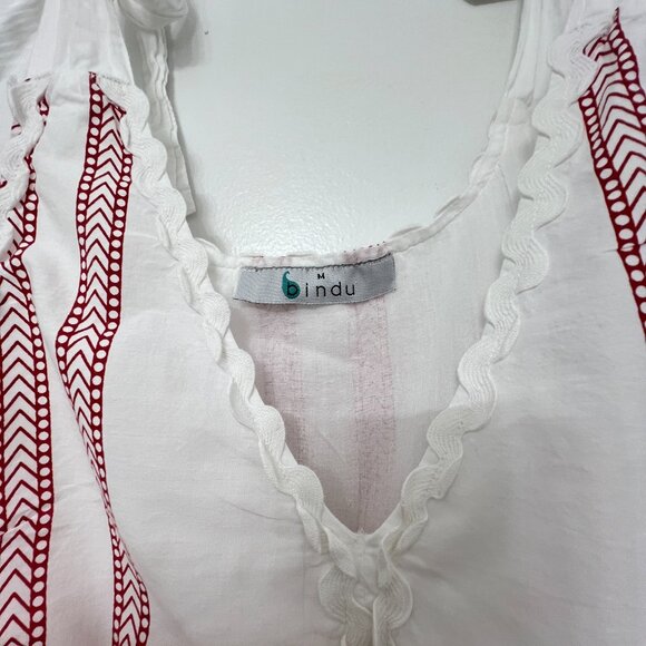 Bindu 100% cotton halter front slit women's maxi dress size M - Picture 4 of 9